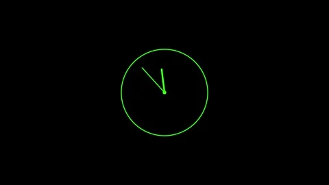 Clock icon animation video.Wall clock time working office hours animated. Stock Footage 297563373