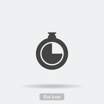 Clock icon, Black vector is type EPS10 Stock Illustration