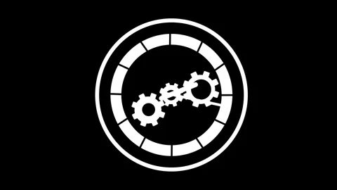 Clock icon Black White 21 Stock Footage 273991438