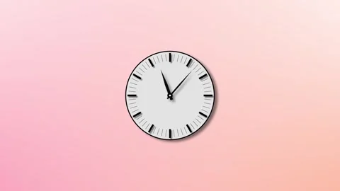 Clock icon Countdown 24 Hour Day Fast Speed. Clock time rotation 360 UHD 3d.. Stock Footage 332700547