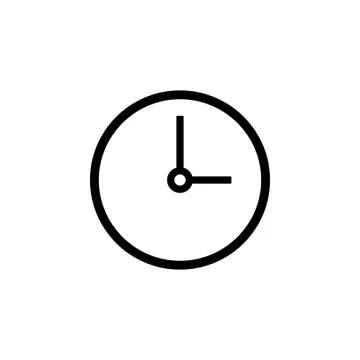 Clock icon. Element of simple icon for websites, web design, mobile app, info Stock Illustration