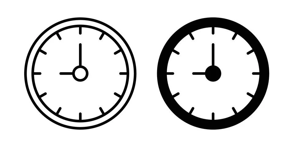 Clock icon graphic design. web icons vectors 스톡 일러스트
