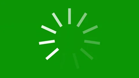 Clock icon green background sun the middle star burst green screen animated Stock Footage 314067585