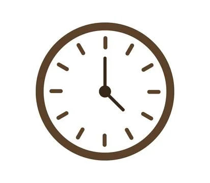 Clock icon illustrated on white background clock icon illustrated on white... 스톡 사진