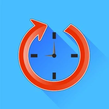 Clock Icon Stock Illustration