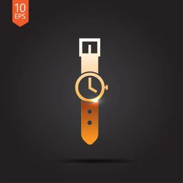 Clock icon Stock Illustration