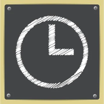 Clock icon Stock Illustration