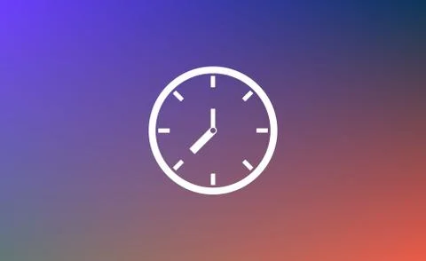 Clock icon. Stock Illustration