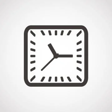 Clock icon. Stock Illustration
