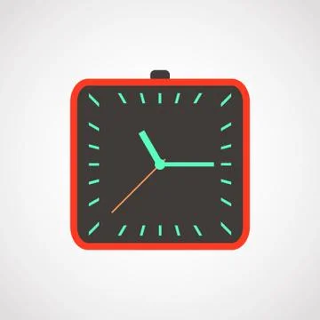 Clock icon. Illustrazione stock