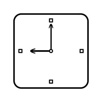 Clock icon. Illustrazione stock