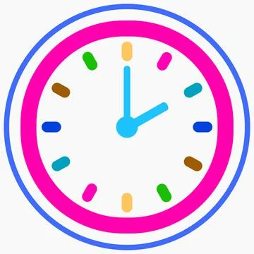 Clock icon Stock Illustration