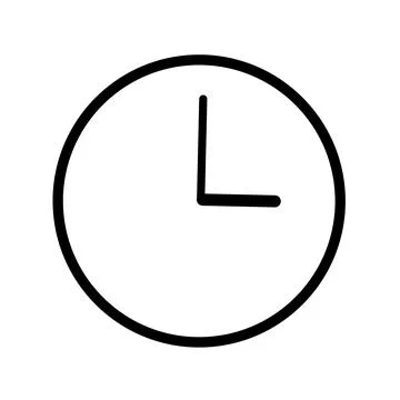 Clock icon Stock Illustration
