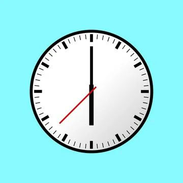 Clock icon, illustration, flat design. Clock icon, illustration, flat desi... Stock Photos