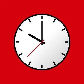 Clock icon, illustration, flat design Clock icon, illustration, flat desig... Stock Photos