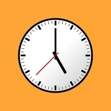 Clock icon, illustration, flat design Clock icon, illustration, flat desig... Stock Photos