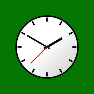 Clock icon, illustration, flat design Clock icon, illustration, flat desig... Stock Photos