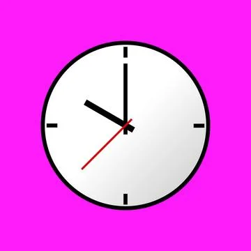Clock icon, illustration, flat design Clock icon, illustration, flat desig... Stock Photos