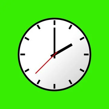 Clock icon, illustration, flat design Clock icon, illustration, flat desig... Stock Photos