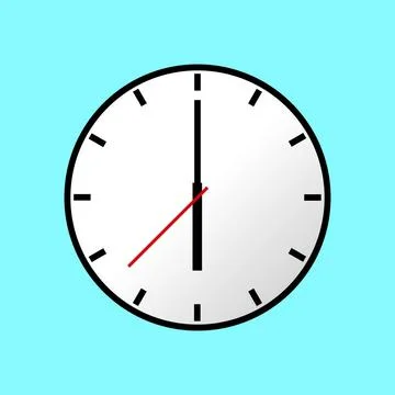 Clock icon, illustration, flat design Clock icon, illustration, flat desig... Foto stock