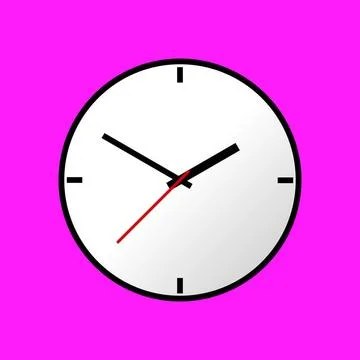Clock icon, illustration, flat design Clock icon, illustration, flat desig... 写真素材