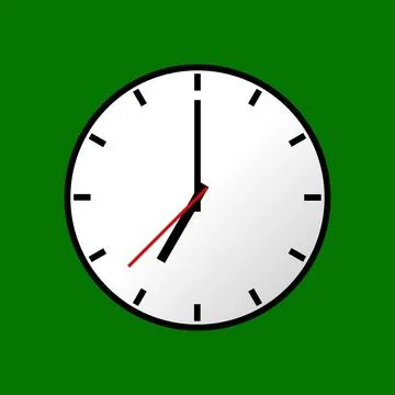 Clock icon, illustration, flat design Clock icon, illustration, flat desig... Stock Photos