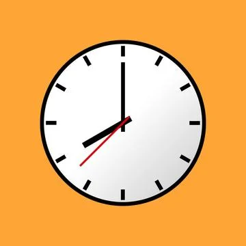 Clock icon, illustration, flat design Clock icon, illustration, flat desig... Stock Photos