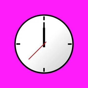 Clock icon, illustration, flat design Clock icon, illustration, flat desig... Stock Photos