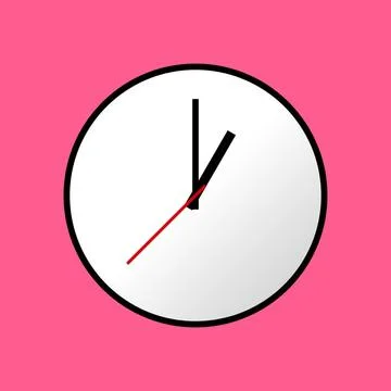 Clock icon, illustration, flat design Clock icon, illustration, flat desig... Foto stock