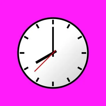 Clock icon, illustration, flat design Clock icon, illustration, flat desig... Stock Photos