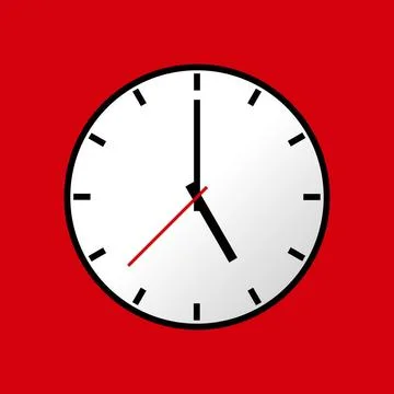Clock icon, illustration, flat design Clock icon, illustration, flat desig... Stock Photos