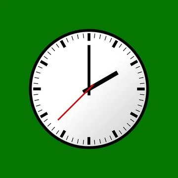Clock icon, illustration, flat design Clock icon, illustration, flat desig... Stock Photos