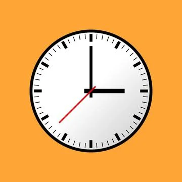 Clock icon, illustration, flat design Clock icon, illustration, flat desig... Stock Photos