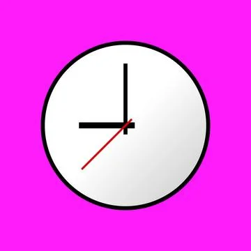 Clock icon, illustration, flat design Clock icon, illustration, flat desig... Stock Photos