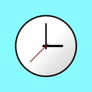 Clock icon, illustration, flat design Clock icon, illustration, flat desig... Stock Photos