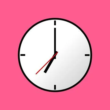 Clock icon, illustration, flat design Clock icon, illustration, flat desig... Stock Photos