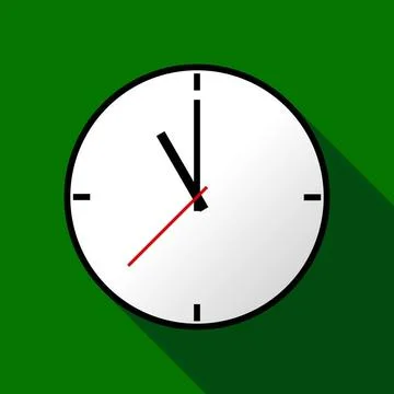 Clock icon, illustration, flat design Clock icon, illustration, flat desig... Stock Photos