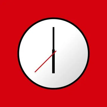 Clock icon, illustration, flat design Clock icon, illustration, flat desig... Stock Photos