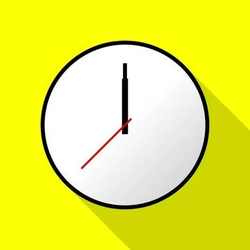 Clock icon, illustration, flat design Clock icon, illustration, flat desig... Stock Photos