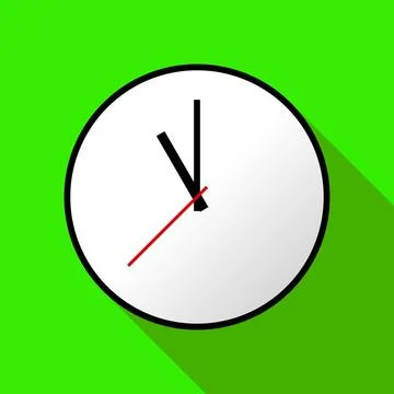 Clock icon, illustration, flat design Clock icon, illustration, flat desig... Stock Photos