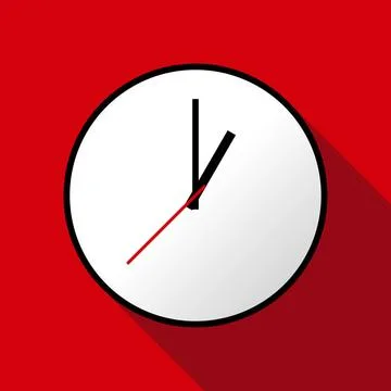 Clock icon, illustration, flat design Clock icon, illustration, flat desig... Stock Photos