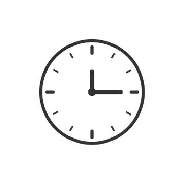 Clock Icon Illustration Stock Illustration