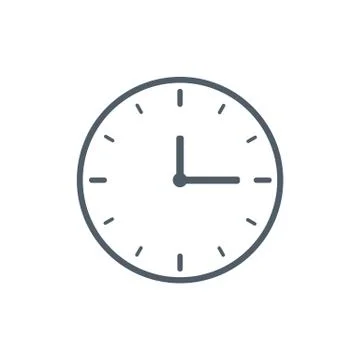 Clock Icon Illustration Stock Illustration
