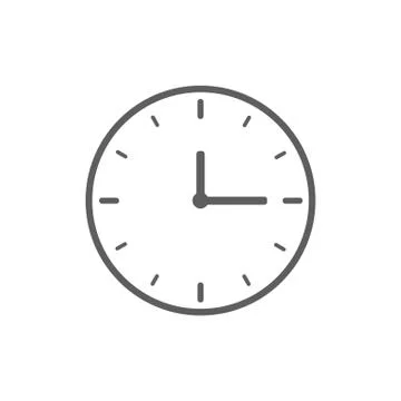 Clock Icon Illustration Stock Illustration