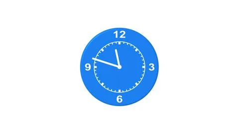 Clock icon illustration on white background. Stock Illustration