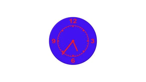 Clock icon illustration on white background. Stock Illustration