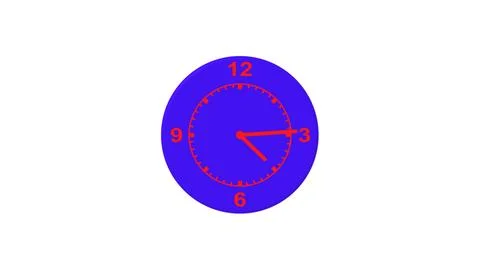 Clock icon illustration on white background. Stock Illustration