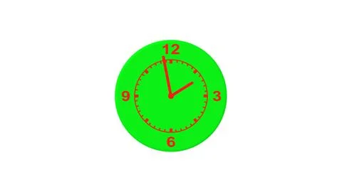 Clock icon illustration on white background. Stock Illustration