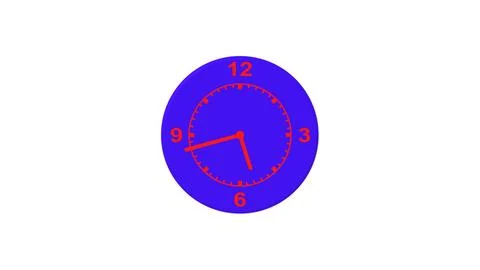 Clock icon illustration on white background. Stock Illustration