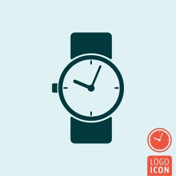 Clock icon isolated 스톡 일러스트